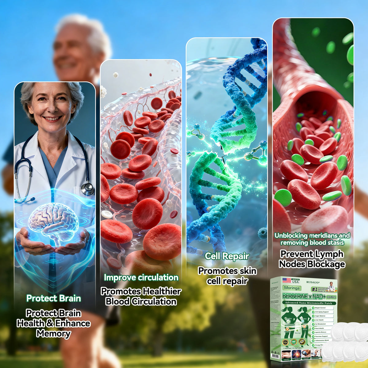 𝐎𝐟𝐟𝐢𝐜𝐢𝐚𝐥 𝐔𝐒 𝐒𝐭𝐨𝐫𝐞 | 🇺🇸 𝐑𝐔𝐃𝑨𝑼𝑶® Moringa · Berberine × NAD+ 𝟏𝟎-𝐢𝐧-𝟏 𝐀𝐝𝐯𝐚𝐧𝐜𝐞𝐝 𝐍𝐚𝐧𝐨 𝐌𝐢𝐜𝐫𝐨𝐧𝐞𝐞𝐝𝐥𝐞 𝐏𝐚𝐭𝐜𝐡 — 𝐎𝐧𝐜𝐞 𝐃𝐚𝐢𝐥𝐲, 𝐕𝐢𝐬𝐢𝐛𝐥𝐞 𝐑𝐞𝐬𝐮𝐥𝐭𝐬 𝐢𝐧 𝟕 𝐃𝐚𝐲𝐬