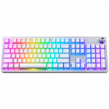 Full-Size RGB Mechanical Gaming Keyboard with Control Knob
