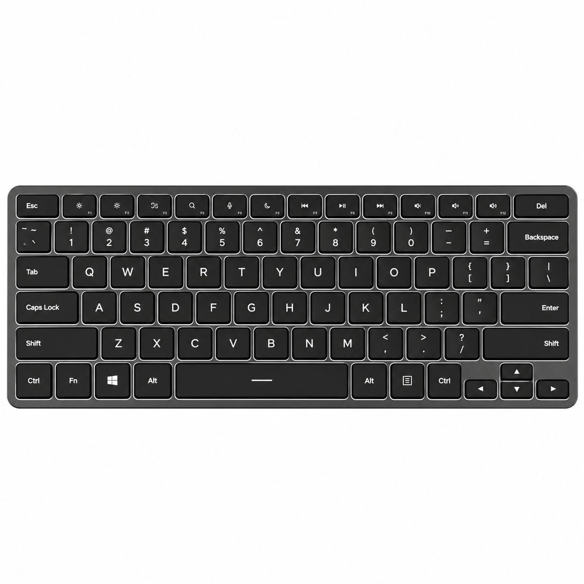 Silent Low-Profile Office Keyboard for Focused Work